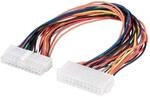 Wentronic Stromkabelverl&auml;ngerung (24 Pin Stecker auf 24 Pin Kupplung) 0, 30 m
