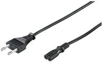 Goobay 95039 Euro Anschlusskabel, 5 m, Schwarz, Eurostecker (Typ C, CEE 7/16) >