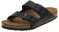 BIRKENSTOCK Arizona - Slipper - Birko-Flor - Schwarz - Weichbettung - Schmal -