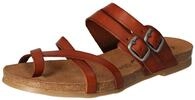 Cosmos Comfort Damen 6106-801-301 Flache Sandale, Kastanie, 41 EU