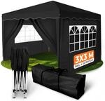 Kronenburg Faltpavillon wasserdicht Dachma&szlig; 3 x 3 m UV Schutz 50+ Pavillon in