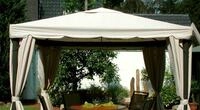 LECO Ersatzdach aus hochwertigem Polyester f&uuml;r den Pavillon Sahara in Naturton, 3 x