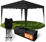 Kronenburg Faltpavillon wasserdicht Dachma&szlig; 3 x 3 m UV Schutz 50+ Pavillon in