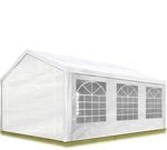 TOOLPORT Partyzelt Pavillon 3x6 m in wei&szlig; PE Plane 350 N Wasserdicht UV Schutz