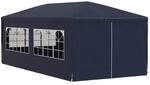 vidaXL Partyzelt 3x6m Blau Gartenzelt Zelt Festzelt Bierzelt Pavillon Garten