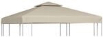 vidaXL Pavillondach 310g/m&sup2; Beige 3x3m Pavillon Ersatzdach Partyzelt Dach