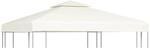 vidaXL Pavillon Abdeckung 310 g/m&sup2; Creme 3x3 m Ersatzdach Partyzelt Plane Dach
