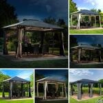 BRAST&reg; Alu Pavillon Summerdream | viele Modelle & Farben | Gr&ouml;&szlig;en 3x3m 3x4m 