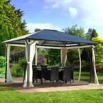 BRAST&reg; Alu Pavillon Summerdream | viele Modelle & Farben | Gr&ouml;&szlig;en 3x3m 3x4m 