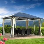BRAST Alu Pavillon Premium | viele Modelle & Farben | Gr&ouml;&szlig;en 3x3m 3x4m 3,6x4,8m 