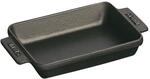 STAUB Ofenform/Servierplatte/Auflaufform, rechteckig mit 2 Griffen, 15x11 cm, 0,25 L,
