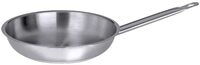 Contacto Edelstahl Bratpfanne 24 cm, seidenmatt geb&uuml;rstet, verkapselter
