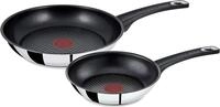 Tefal Jamie Oliver 2 St&uuml;ck Edelstahl Bratpfannen 20 cm und 26 cm, induktionsgeeignet