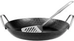 GR&Auml;WE F400 Schmiedeeiserne Servierpfanne hoch &Oslash; 32 cm mit Wender | 400&deg; C