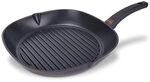 Berndes b.iron Grillpfanne 27x27 cm &ndash; langlebiges Gusseisen, hoch erhitzbar &