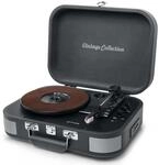 MUSE MT-201 Retro Plattenspieler mit Bluetooth, eingebaute Stereo Lautsprecher...