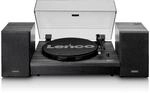 Lenco LS-300 - Hi-Fi Plattenspieler mit Bluetooth - Mit externen Lautsprechern 2 x 10