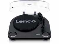 Lenco Plattenspieler LS-40 - Plattenspieler mit integrierten Lautsprechern - Schwarz,