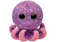 Carletto Ty 36740 TY 36740-Legs-Octopus mit Glitzeraugen, 15 cm, pink/violett,...