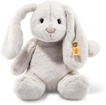 Steiff Hoppie Hase mit Schlappohren 28 cm hellgrau, Pl&uuml;schtier, Soft Cuddly Friends,