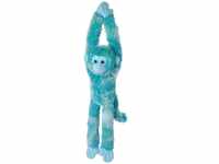 Wild Republic Hanging Monkey Vibes Blau, Hängender AFFE, Kuscheltier-AFFE als