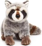 Uni-Toys - Waschb&auml;r, sitzend - 25 cm (L&auml;nge) - Pl&uuml;sch-B&auml;r, Waldtier -