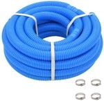 vidaXL Poolschlauch mit Klammern Blau 38 mm 12 m