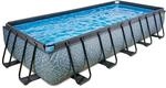 EXIT Toys Aufstellpool Rechteckig 540 x 250 x 100 cm mit Filterpumpe &ndash; F&uuml;r