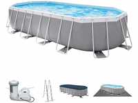 20Ft X 10Ft X 48In Prism Frame Oval Pool Set