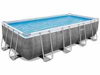Bestway Power Steel Frame Pool Komplett-Set mit Filterpumpe 549 x 274 x 122 cm,