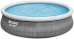 Bestway Fast Set, 457 x 457 x 107 cm, rund, Rattan grau, 12.362 Liter,...