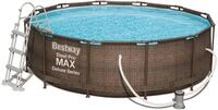 BESTWAY Steel Promax Deluxe Series Pool Set &Oslash;366X100 cm, Stahlrahmenpool-Set mit