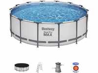 BESTWAY 5612X Abnehmbarer Pool Steel Pro Max 427 x 122 cm, mit Kartusche 3.028 L/H