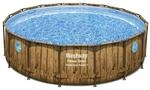 Bestway Power Steel Swim Vista Series Frame Pool Komplett-Set mit Filterpumpe...