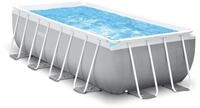 INTEX "PrismFrame" Pool rechteckig Aufstellpool Komplettset (400 x 200 x 122 cm)