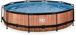 EXIT Toys Aufstellpool Rund &oslash; 360 x 76 cm mit Filterpumpe &ndash; F&uuml;r Kinder...