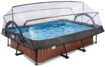 EXIT Toys Aufstellpool Rechteckig 220 x 150 x 65 cm mit Filterpumpe &ndash; Mit