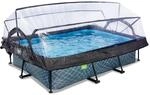 EXIT Toys Aufstellpool Rechteckig 220 x 150 x 65 cm mit Filterpumpe &ndash; Mit