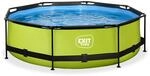 EXIT Toys Aufstellpool Rund &oslash; 300 x 76 cm mit Filterpumpe &ndash; F&uuml;r Kinder Geeignet
