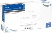 Maimed solution100 Nitrilhandschuhe M 100 St&uuml;ck blau - Einweghandschuhe puderfrei,