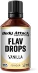 Body Attack Flav Drops - Vanille - 50 ml - Vegane Geschmackstropfen - zum Vers&uuml;&szlig;en