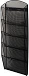 helit H6260095 - Wanddisplay &bdquo;the news network, 5 Taschen, DIN A4, schwarz