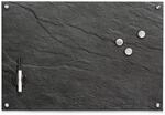 Zeller 11689 Memobord Schiefer, Glas, Anthrazit