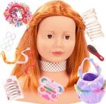G&ouml;tz 1192054 Schminkkopf - Frisierkopf mit roten Haaren, braunen Augen &ndash; 28 cm
