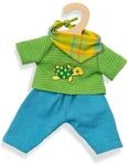 Heless 1721 - Fair Trade Bekleidungs-Set f&uuml;r Puppen, Outfit Max, 3 teilig mit Hose,