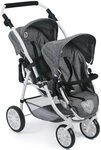 Bayer Chic 2000 68976 Tandem-Buggy Vario - Puppenwagen, Grau (Jeans Gray), 3 bis 7