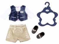 Zapf Creation 824511 Baby Born Trachten-Outfit Junge, bunt, 43 cm