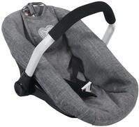 Bayer Chic 2000 708 76 Autositz f&uuml;r Baby-Puppen, Jeans grau, 50 cm