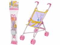 BABY born Zapf Creation 828670 Stroller, Puppenwagen mit Gurtsystem,