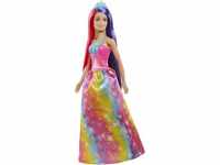 Barbie GTF38 - Dreamtopia Regenbogen Königlich (ca. 30 cm) mit extralangen